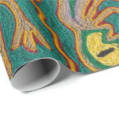 Oaxaca Mexico Mexican Tribal Art Boho Travel Cadeaupapier (Rol Hoek)