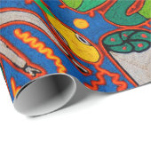 Oaxaca Mexico Mexican Tribal Art Boho Travel Cadeaupapier (Rol Hoek)