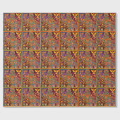 Oaxaca Mexico Mexican Tribal Art Boho Travel Cadeaupapier (Vlak)