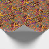 Oaxaca Mexico Mexican Tribal Art Boho Travel Cadeaupapier (Hoek)