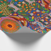 Oaxaca Mexico Mexican Tribal Art Boho Travel Cadeaupapier (Hoek)