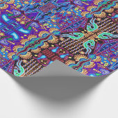 Oaxaca Mexico Mexican Tribal Art Boho Travel Cadeaupapier (Hoek)