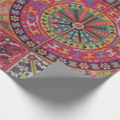 Oaxaca Mexico Mexican Tribal Art Boho Travel Cadeaupapier (Hoek)