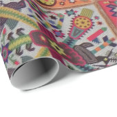 Oaxaca Mexico Mexican Tribal Art Boho Travel Cadeaupapier (Rol Hoek)