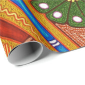 Oaxaca Mexico Mexican Tribal Art Boho Travel Cadeaupapier (Rol Hoek)