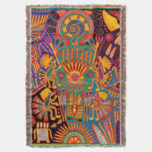 Oaxaca Mexico Mexican Tribal Art Boho Travel Deken (Voorkant Verticaal)