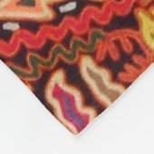 Oaxaca Mexico Mexican Tribal Art Boho Travel Fleece Deken (Hoek)