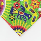 Oaxaca Mexico Mexican Tribal Art Boho Travel Fleece Deken (Hoek)