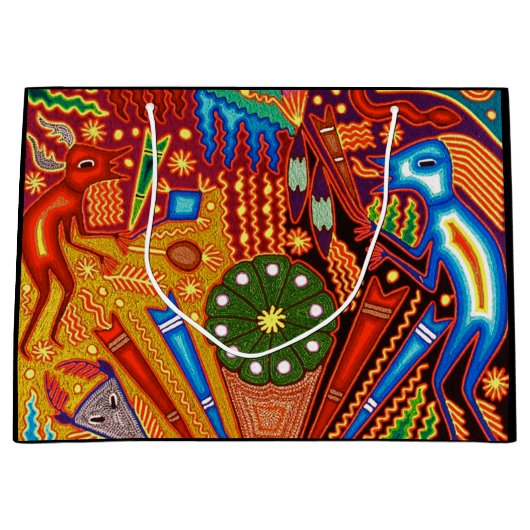 Oaxaca Mexico Mexican Tribal Art Boho Travel Groot Cadeauzakje (Voorkant)