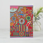 Oaxaca Mexico Mexican Tribal Art Boho Travel Kaart (Staand voorkant)