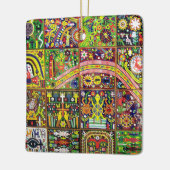 Oaxaca Mexico Mexican Tribal Art Boho Travel Keramisch Ornament (Links)