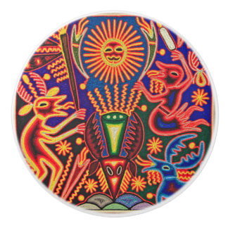 Oaxaca Mexico Mexican Tribal Art Boho Travel Keramische Knop