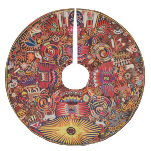 Oaxaca Mexico Mexican Tribal Art Boho Travel Kerstboom Rok