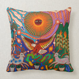 Oaxaca Mexico Mexican Tribal Art Boho Travel Kussen