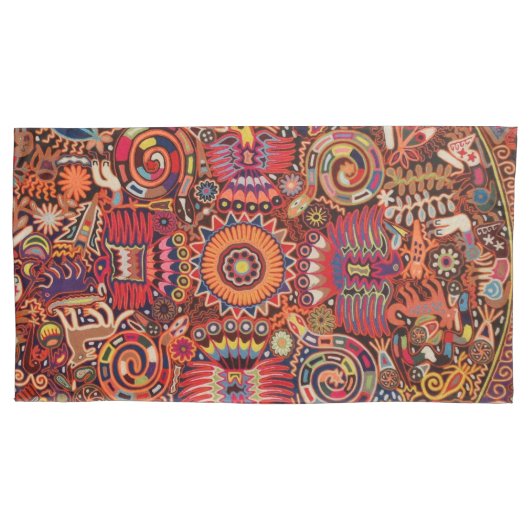 Oaxaca Mexico Mexican Tribal Art Boho Travel Kussensloop (Voorkant)