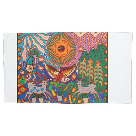 Oaxaca Mexico Mexican Tribal Art Boho Travel Kussensloop (Voorkant)