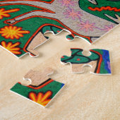 Oaxaca Mexico Mexican Tribal Art Boho Travel Legpuzzel (Zijkant)