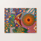 Oaxaca Mexico Mexican Tribal Art Boho Travel Legpuzzel (Horizontaal)