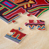 Oaxaca Mexico Mexican Tribal Art Boho Travel Legpuzzel (Zijkant)
