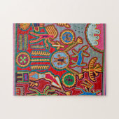 Oaxaca Mexico Mexican Tribal Art Boho Travel Legpuzzel (Horizontaal)