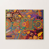 Oaxaca Mexico Mexican Tribal Art Boho Travel Legpuzzel (Horizontaal)
