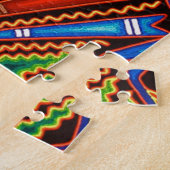 Oaxaca Mexico Mexican Tribal Art Boho Travel Legpuzzel (Zijkant)