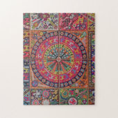 Oaxaca Mexico Mexican Tribal Art Boho Travel Legpuzzel (Verticaal)