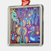 Oaxaca Mexico Mexican Tribal Art Boho Travel Metalen Ornament (Links)