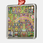 Oaxaca Mexico Mexican Tribal Art Boho Travel Metalen Ornament (Links)