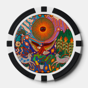 Oaxaca Mexico Mexican Tribal Art Boho Travel Pokerchips