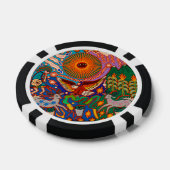 Oaxaca Mexico Mexican Tribal Art Boho Travel Pokerchips (Enkel)