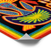 Oaxaca Mexico Mexican Tribal Art Boho Travel Poster (Hoek)