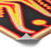 Oaxaca Mexico Mexican Tribal Art Boho Travel Poster (Hoek)