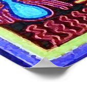 Oaxaca Mexico Mexican Tribal Art Boho Travel Poster (Hoek)