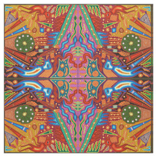 Oaxaca Mexico Mexican Tribal Art Boho Travel Stof