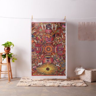 Oaxaca Mexico Mexican Tribal Art Boho Travel Stof