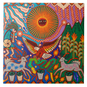 Oaxaca Mexico Mexican Tribal Art Boho Travel Tegeltje