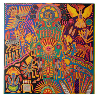 Oaxaca Mexico Mexican Tribal Art Boho Travel Tegeltje