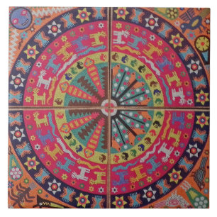 Oaxaca Mexico Mexican Tribal Art Boho Travel Tegeltje