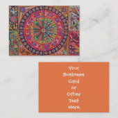 Oaxaca Mexico Mexican Tribal Art Boho Travel Visitekaartje (Voorkant / Achterkant)