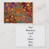 Oaxaca Mexico Mexican Tribal Art Boho Travel Visitekaartje (Voorkant / Achterkant)