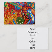 Oaxaca Mexico Mexican Tribal Art Boho Travel Visitekaartje (Voorkant / Achterkant)