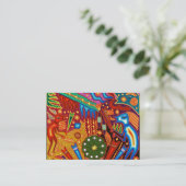 Oaxaca Mexico Mexican Tribal Art Boho Travel Visitekaartje (Staand voorkant)