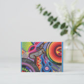 Oaxaca Mexico Mexican Tribal Art Boho Travel Visitekaartje (Staand voorkant)