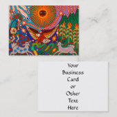 Oaxaca Mexico Mexican Tribal Art Boho Travel Visitekaartje (Voorkant / Achterkant)