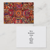 Oaxaca Mexico Mexican Tribal Art Boho Travel Visitekaartje (Voorkant / Achterkant)