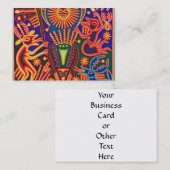 Oaxaca Mexico Mexican Tribal Art Boho Travel Visitekaartje (Voorkant / Achterkant)
