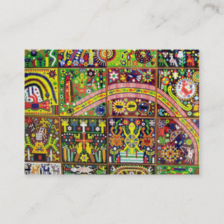 Oaxaca Mexico Mexican Tribal Art Boho Travel Visitekaartje
