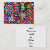 Oaxaca Mexico Mexican Tribal Art Boho Travel Visitekaartje (Voorkant / Achterkant)