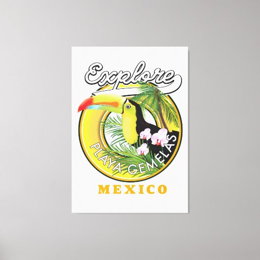 Oaxaca Mexico reis logo Canvas Print (Voorkant)